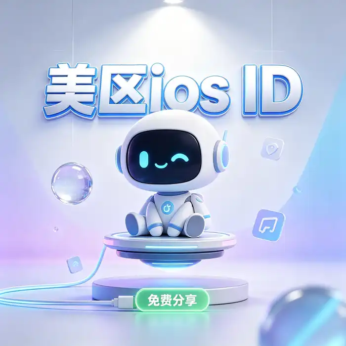 美国 App Store 地区访问研究主题图，呈现数字设备与账号选择的抽象视觉
